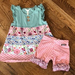 Matilda Jane matching set 8 top, size 6 shortie